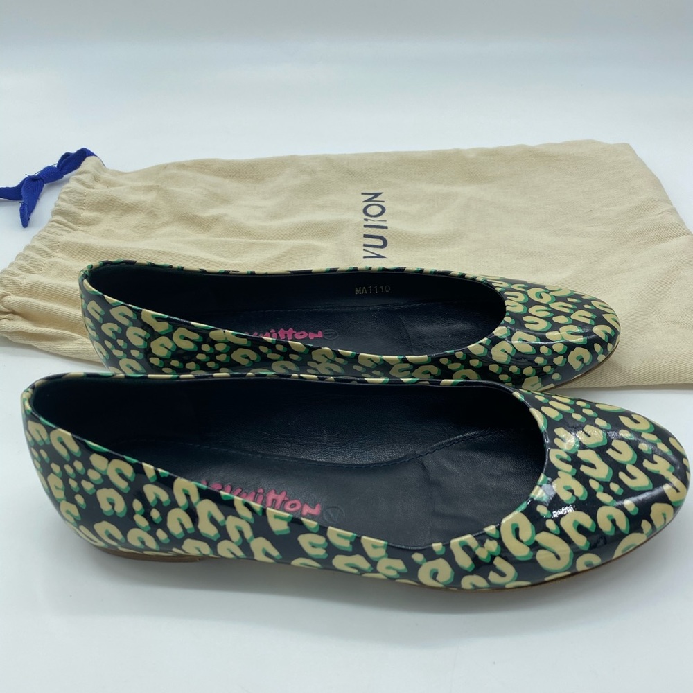 Louis Vuitton Leopard StephenSprouse Ballet Flats. - Picture 2 of 4